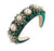 Kimberly Pearl Headband Green