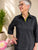 860524 Black Blouse With Accordion Detail