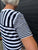 FO8180 Navy Stripe Mix Dress
