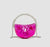 Pink Rhinestone Handle Clutch