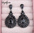 Vintage Black Drop Earrings
