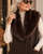 89622 Brown Long Vest