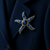 Cobalt Starfish Jewel Brooch