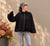 87223 Black Wool Blend Coat