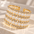 Coiler Gold Rhinestone Cuff