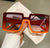 Square Orange Sunglasses