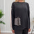W25183 Black/Ecru Knit Sweater