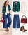 33746 Hillary Green Embroidered Jacket