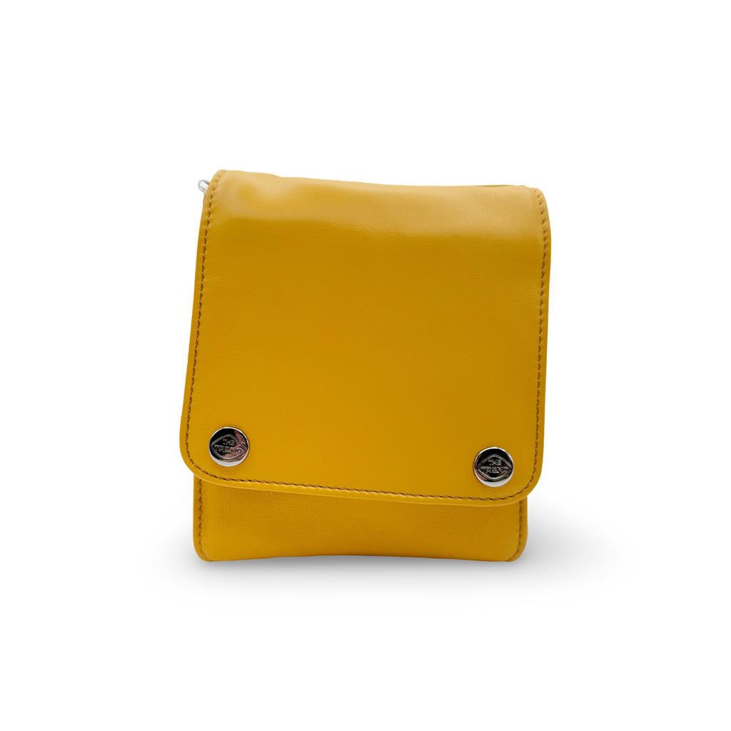 585517 Yellow Crossbody Organizer Purse