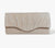 Gold Ruched Glitter Clutch