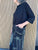 850464 Blue Print Trouser Elasric Waist