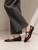 A3831 Black Mary-Jane Flat