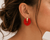RedBeaded Earring