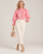 33938 Volantes Pink Striped Blouse