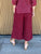 850824 Wine Wide Leg Trouser