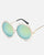 Chloe Round Iridescent Yellow Sunglasses