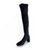 Wolfey Black Microsuede Tall Boot