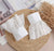 Tessa White Lace Ruffled Faux Cuffs