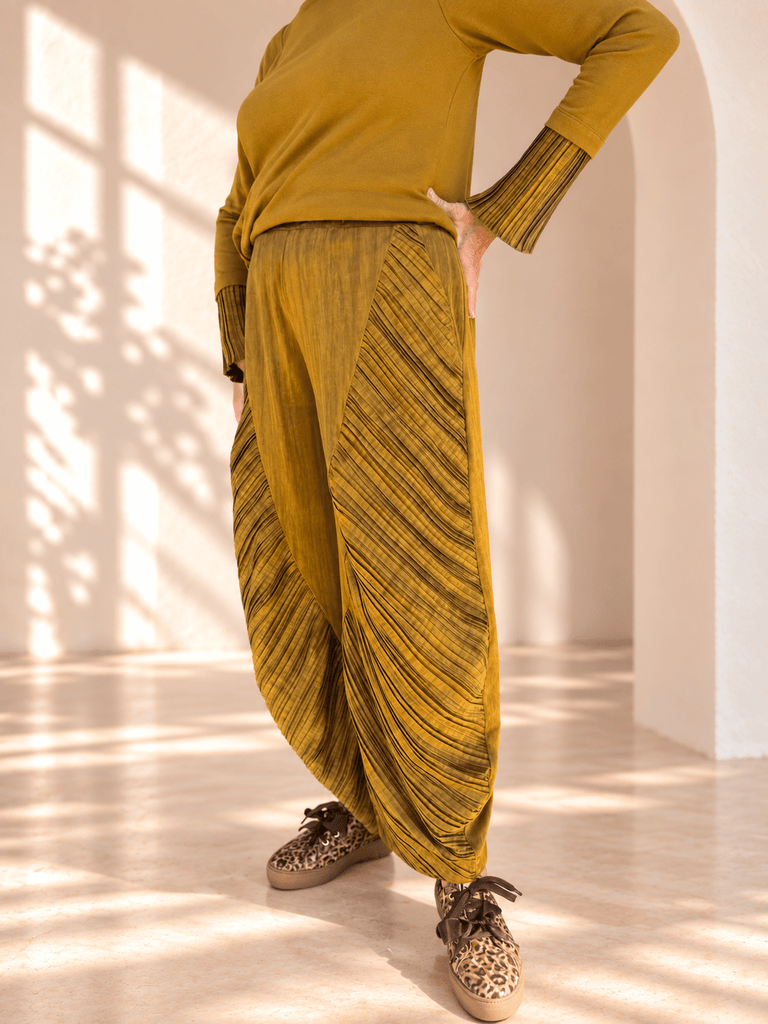 777038 Mustard Luc Pull-On Trouser