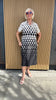 24-354 Black and Cream Geo Shirt Dress