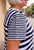 FO8180 Navy Stripe Mix Dress
