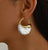 Pearl Gold Hoops