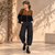 777009 Black Denim Trouser