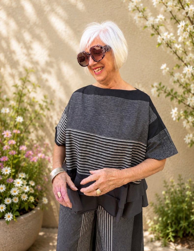 UT103D Urban Sandbar Ruffle Top