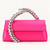 Hilda Crystal Handle Clutch Pink