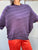 766136 Grape Knit Oversized Top