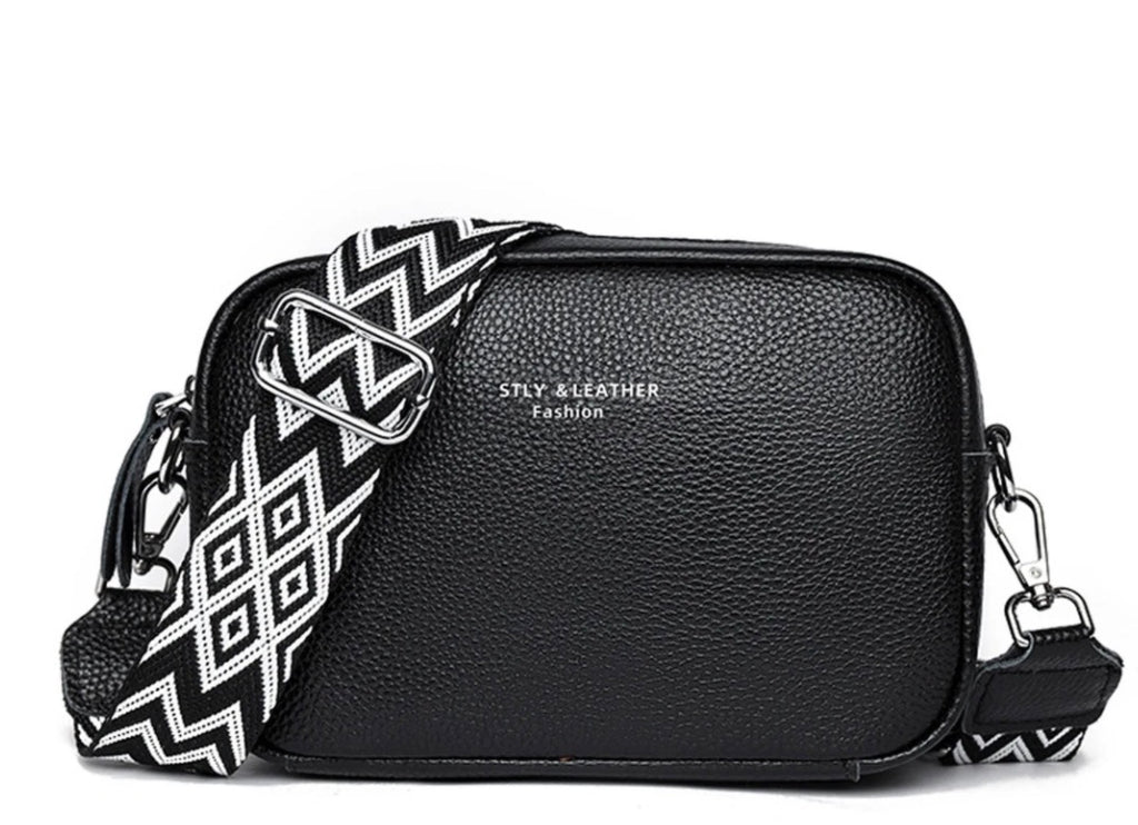 Black Leather Hand Bag
