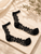 White/Black Sheer Socks