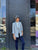 Elsa Blue White Grey Blazer