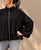 87223 Black Wool Blend Coat