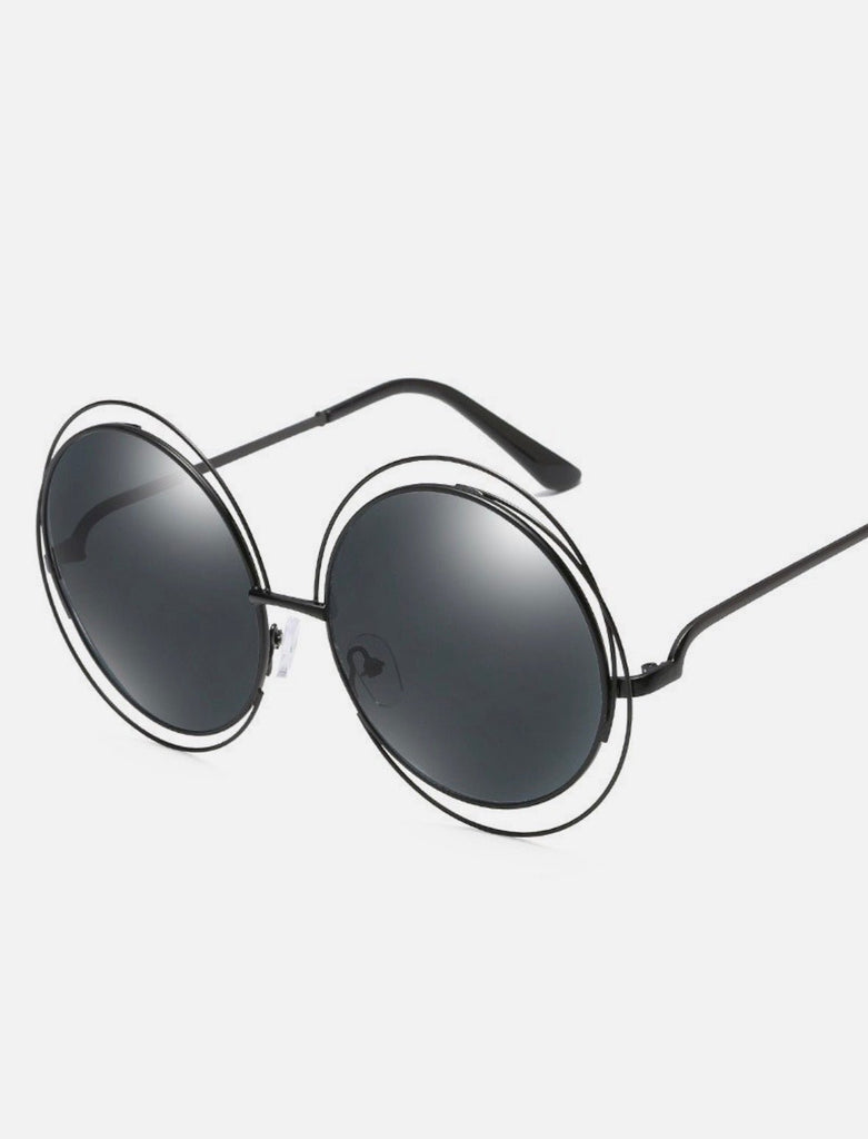 Chloe Round Black Sunglasses