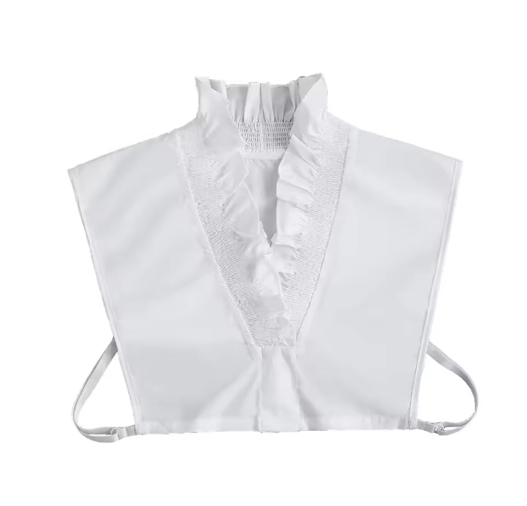 Dickie Faux Ruffle White