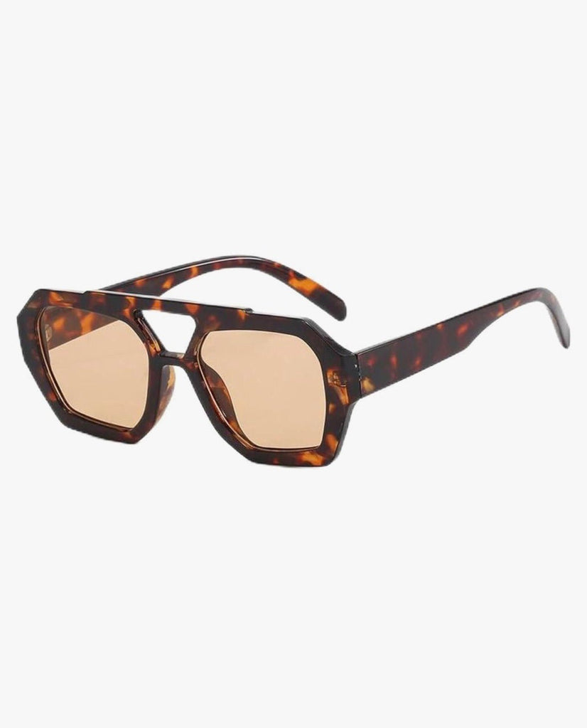 Square Brown Tortoise Sunglasses
