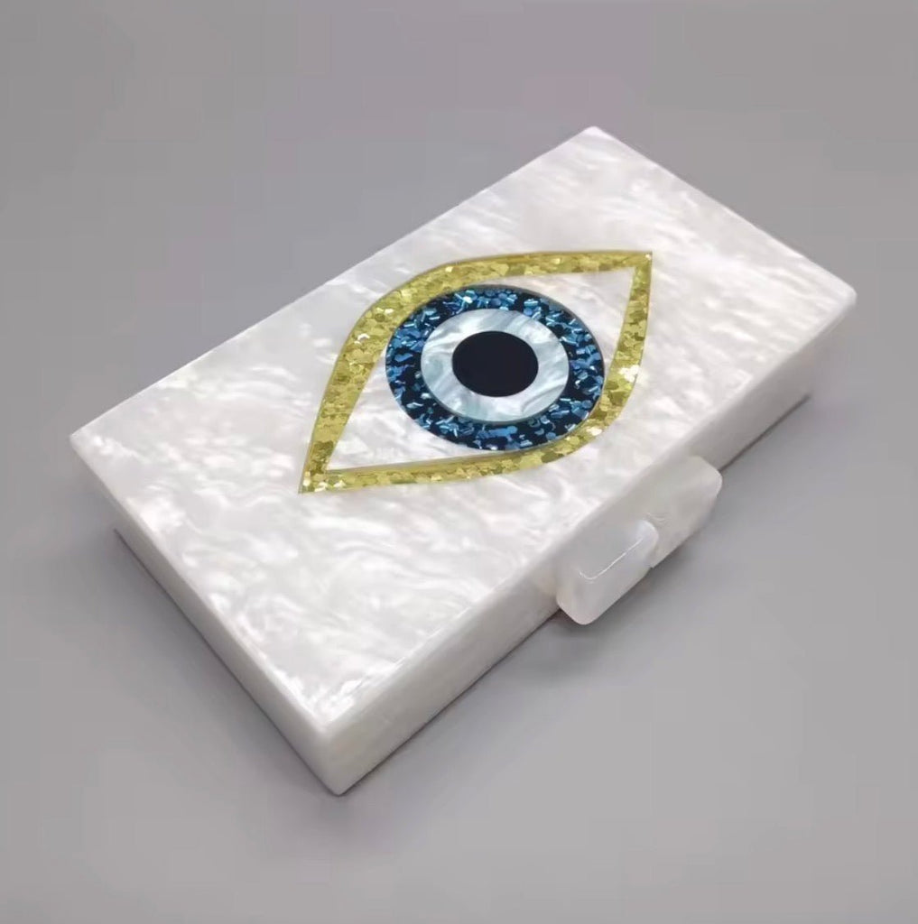 Evil Eye Pearl Clutch