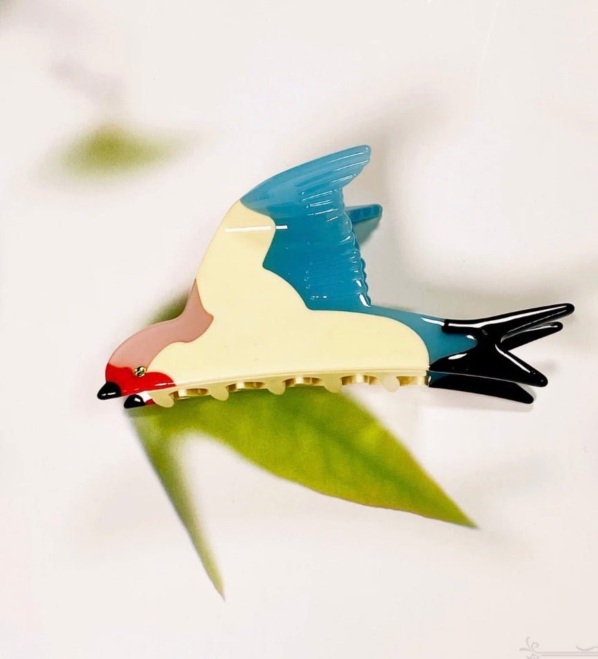 Blue Bird Claw Clip