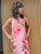 50337 Floral Halter Dress
