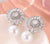 Silver Crystal Pearl Drop Earring