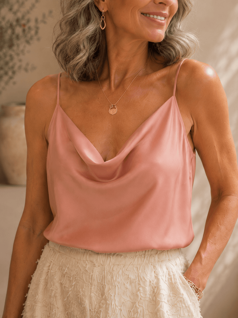 92268 Rose Spaghetti top
