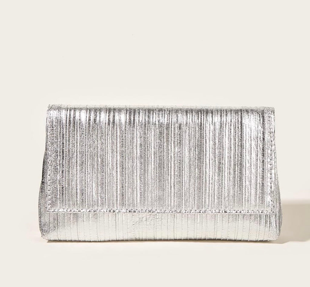 Saturday Envelope Silver Clutch