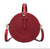 Concentric Cross Body Vegan Purse in Ruby