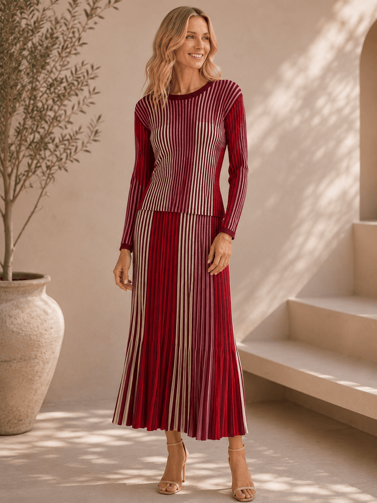 80489 Lone Mix Red Skirt