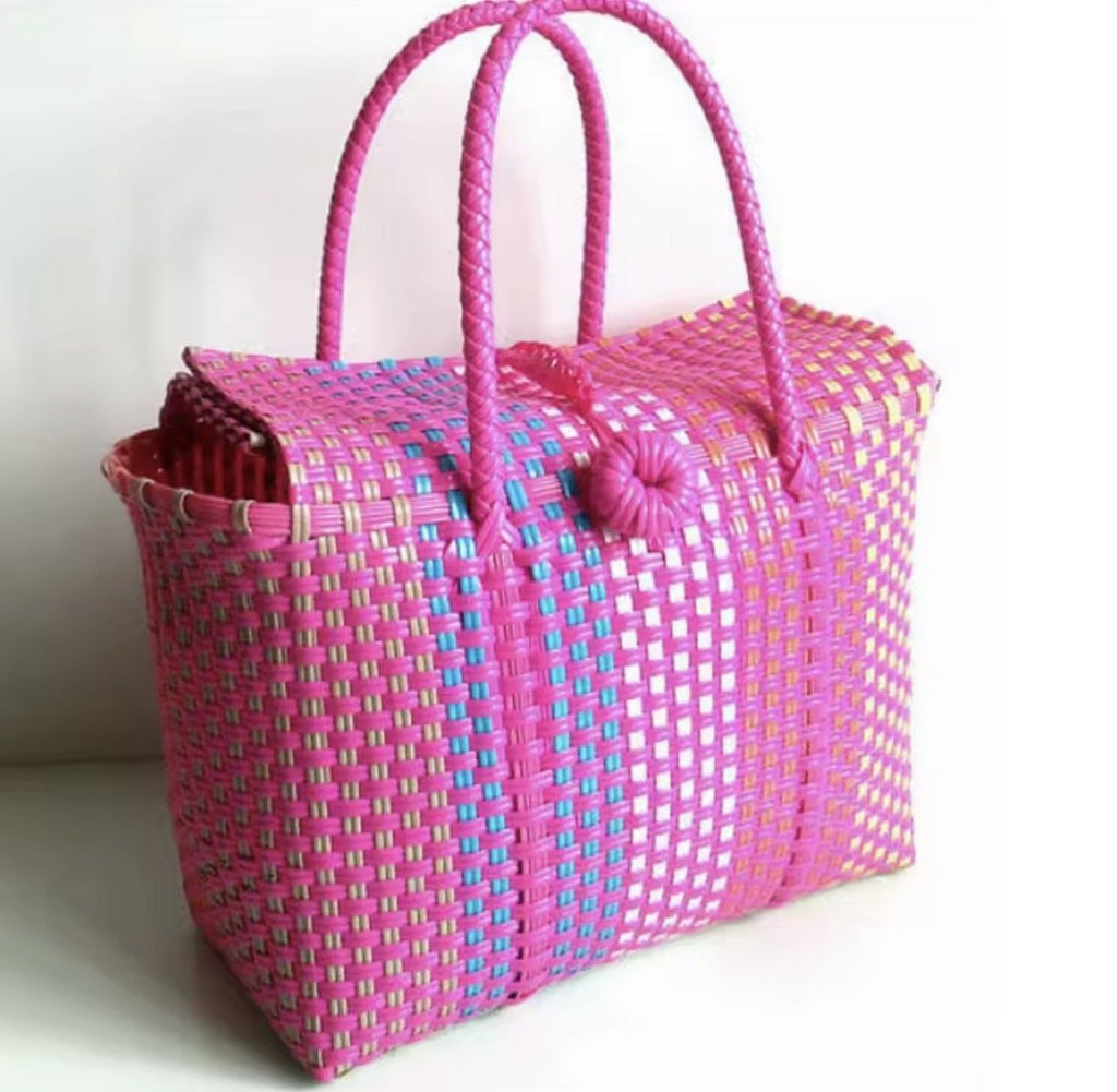 Woven Multi Pink Bag