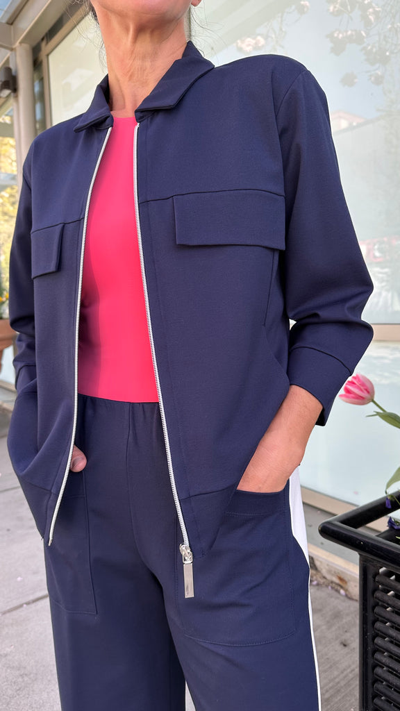 S25181 Navy Stetch Fit Jacket