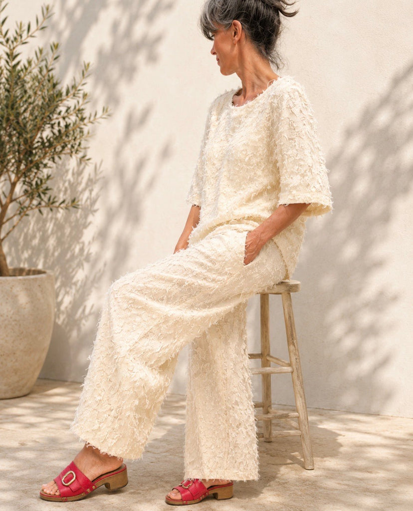 81456 Cream Lantern Trouser