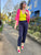 S25144 Fuchsia Shrug One Size