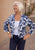 FO8321 Navy Mix Gather Together Top